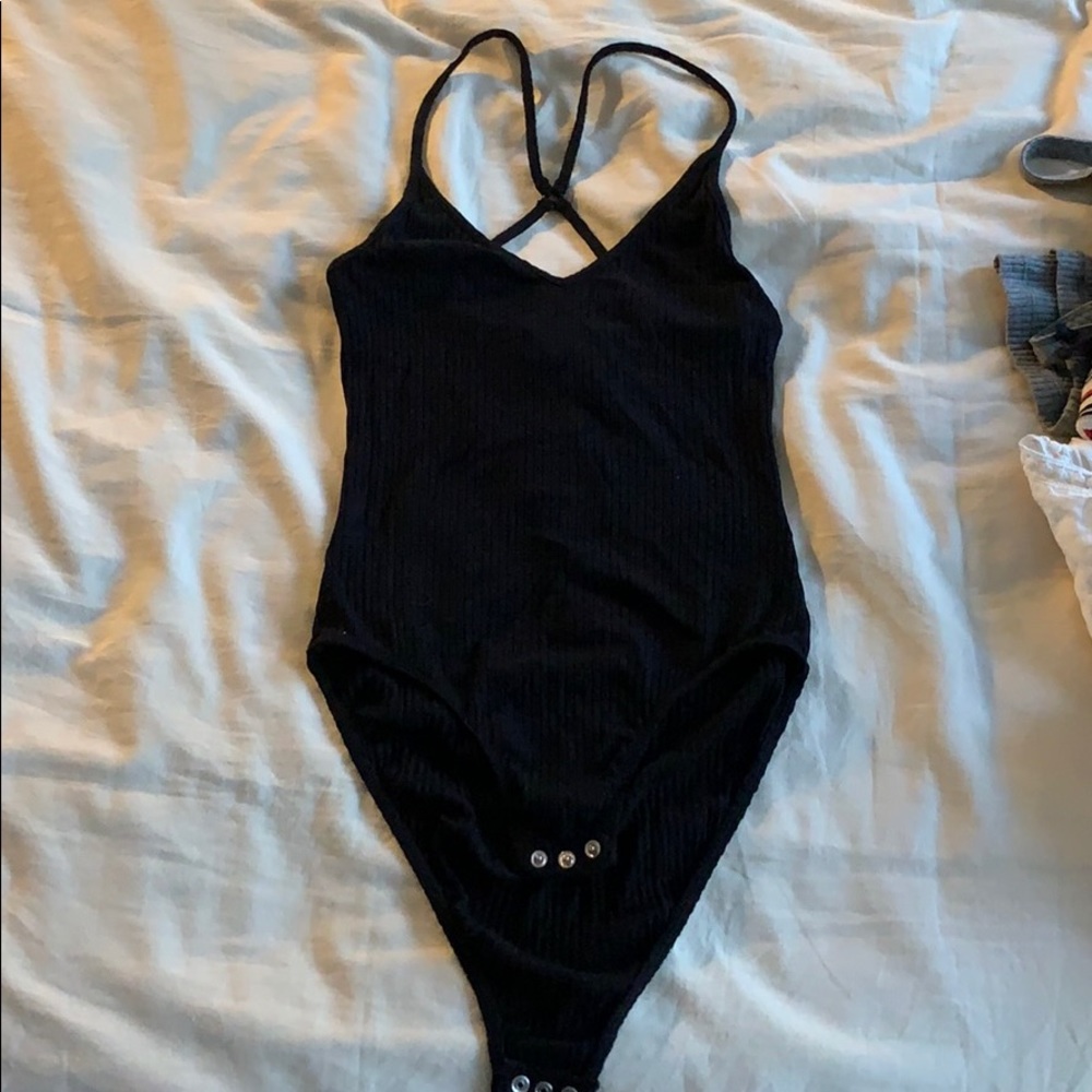 Thin strap body suit